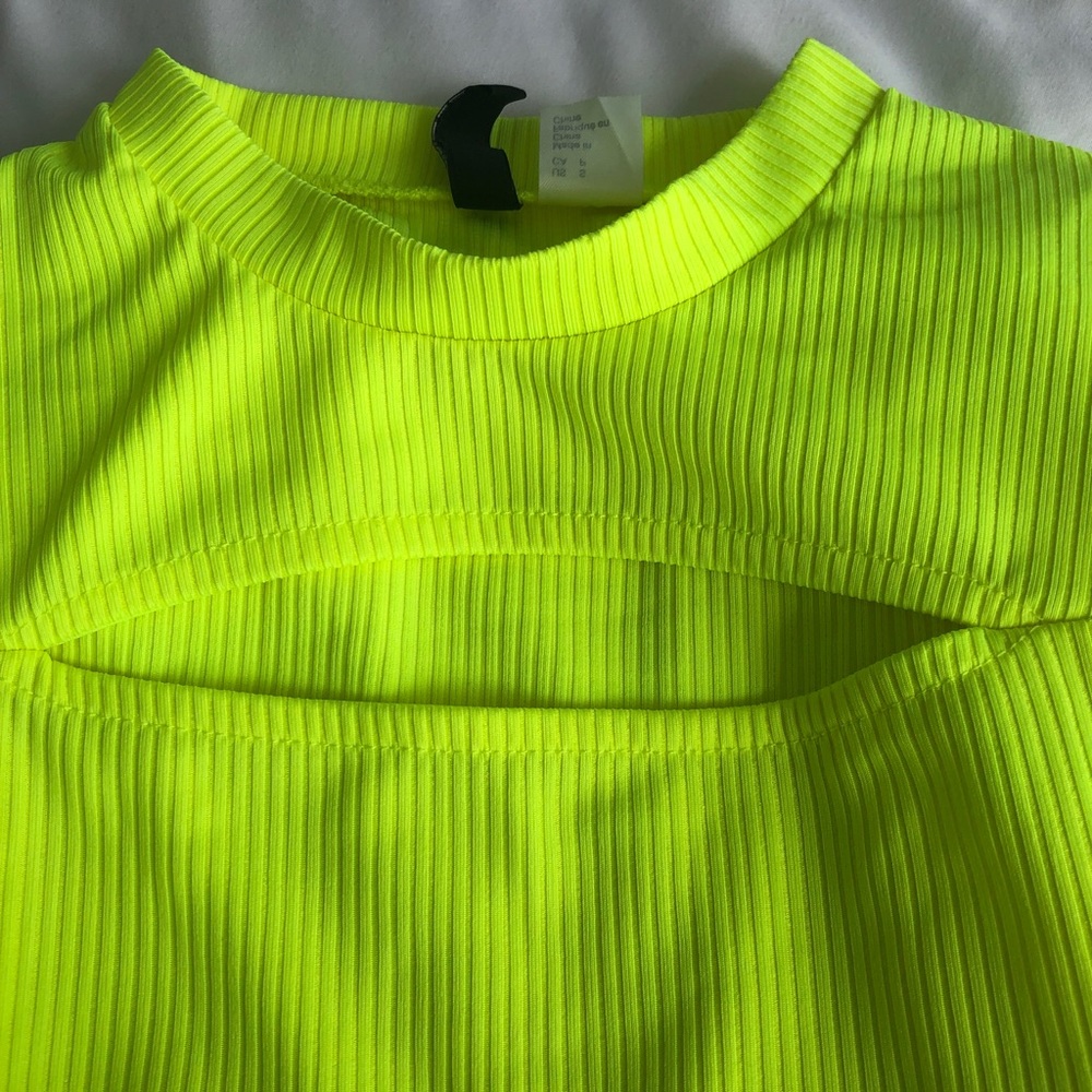 H & M neon green/ yellow shirt